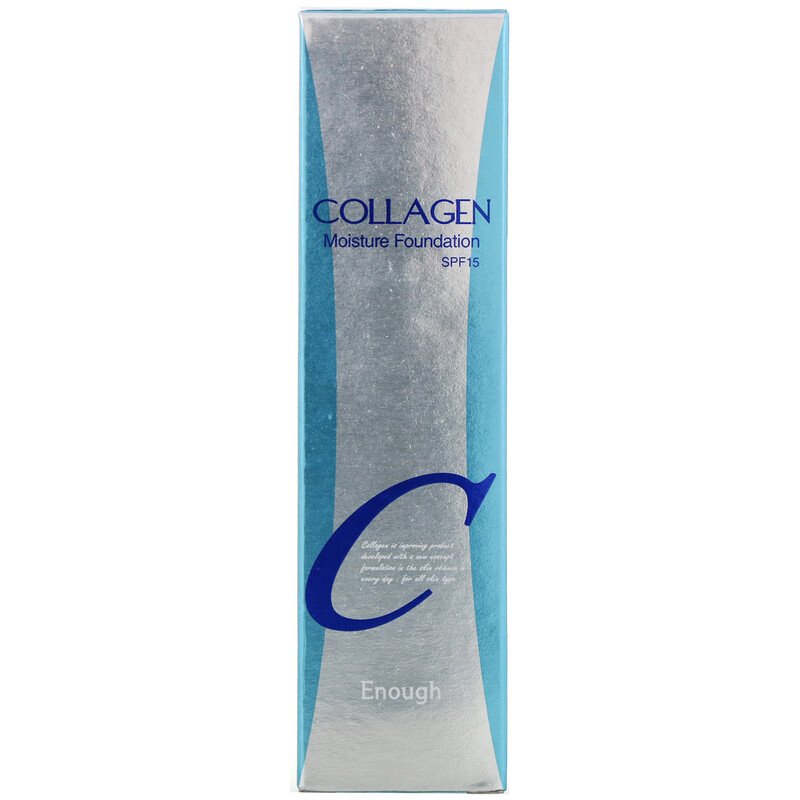 Collagen، كريم أساس مرطب، مع معامل حماية من الشمس 15، رقم 23، 3.38 أونصات سائلة (100 مل) Enough من متجر روزا في فلسطين