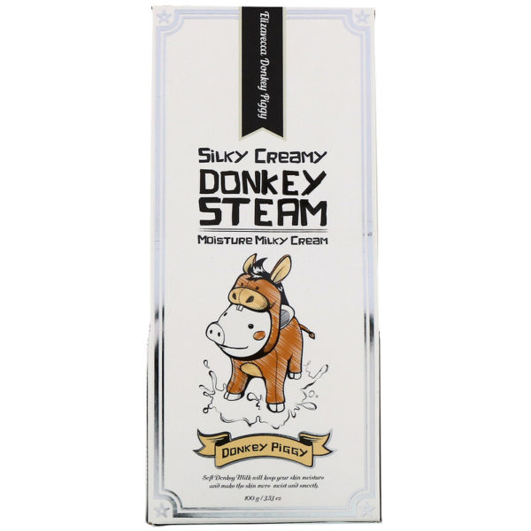 Donkey Piggy، Silky Creamy Donkey Steam، كريم حليبي مرطب، 3.53أونصة (100 جم) إليزافيكا من متجر روزا في فلسطين