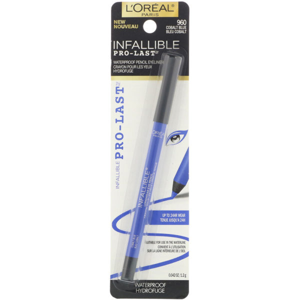 قلم محدد العينَين المقاوم للماء Infallible Pro-Last، بلون 960 Cobalt Blue 0.042 أونصة سائلة (1.2 جم) L'Oreal من متجر روزا في فلسطين