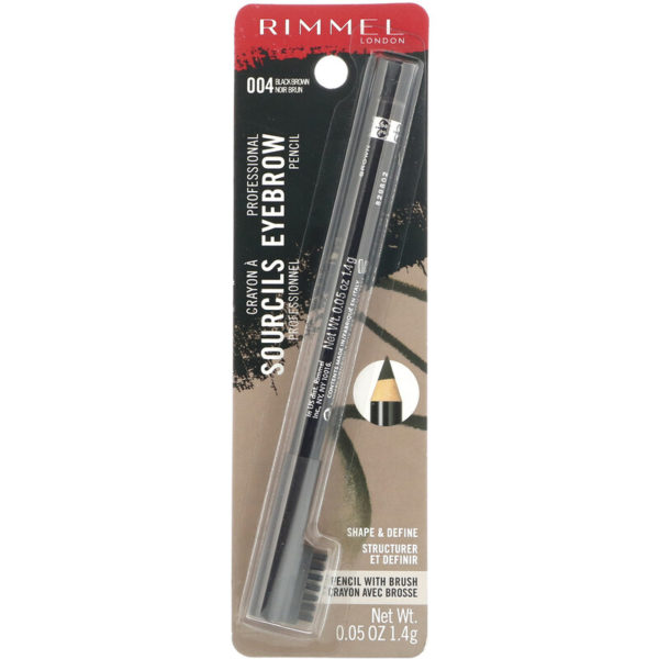 قلم تحديد الحواجب الاحترافي، 004 بني داكن، 0.05 أونصة (1.4 جم) Rimmel London من متجر روزا في فلسطين