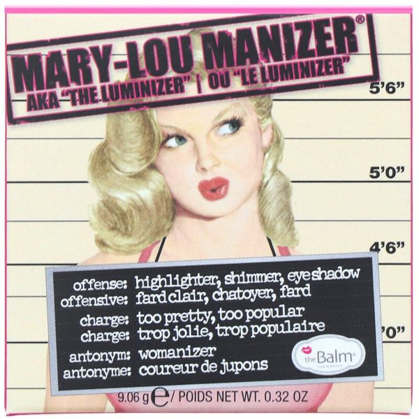 مجموعة ظلال العيون وألوان تظليل المضيئة Mary-Lou Manizer، حجم 0.32 أوقية، (9.06 جم) theBalm Cosmetics من متجر روزا في فلسطين