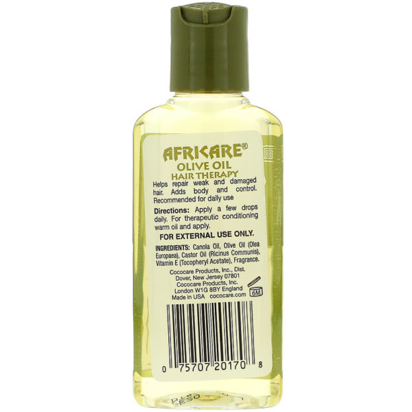 Africanare، علاج الشعر بزيت الزيتون، 2 أونصة سائلة (60 مل) كوكوكير من متجر روزا في فلسطين