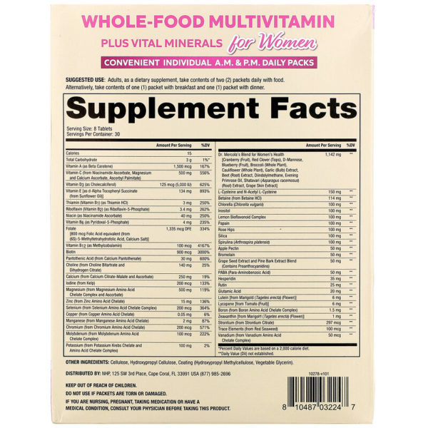 Whole-Food Multivitamin Plus Vital Minerals for Women