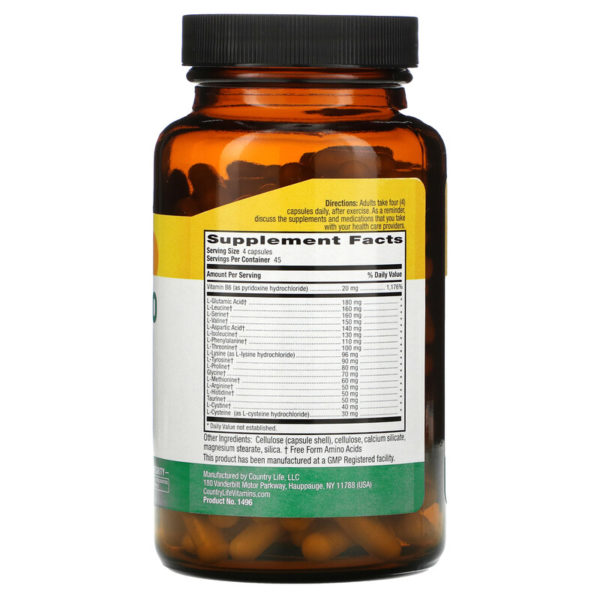 Max-Amino Caps with Vitamin B-6
