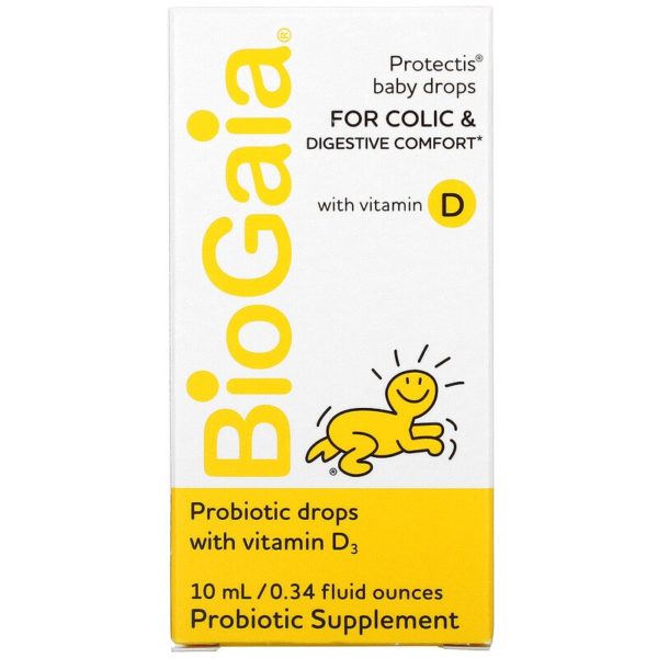 ProTectis، قطرات للأطفال، لعلاج المغص وتسهيل الهضم مع فيتامين د ، 0.34 أونصة سائلة (10 مل) BioGaia من متجر روزا في فلسطين