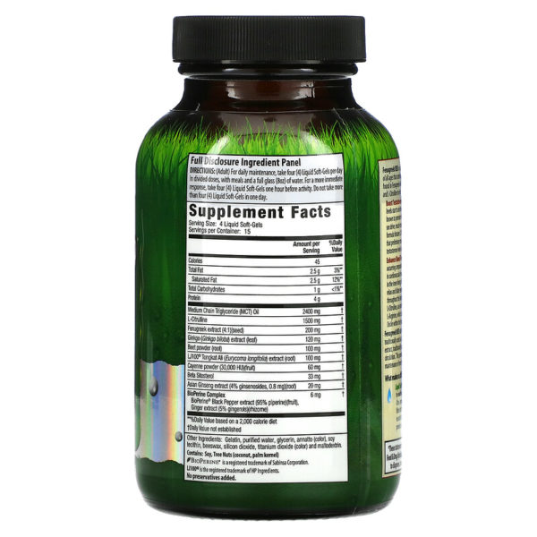 Fenugreek RED With Nitric Oxide Booster
