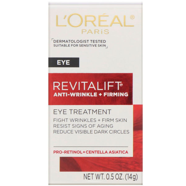 كريم Revitalift المكافح للتجاعيد ولشد البشرة، وعلاج للعين، يزن مقدار 0.5 أونصة سائلة ما يعادل (14 جرام) L'Oreal من متجر روزا في فلسطين