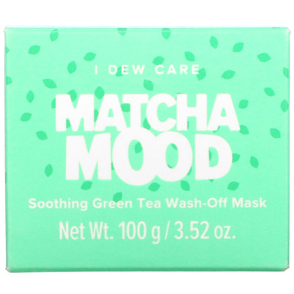 Matcha Mood، قناع الجمال بالشاي الأخضر الملطف القابل للغسل، 3.52 أونصة (100 جم) I Dew Care من متجر روزا في فلسطين