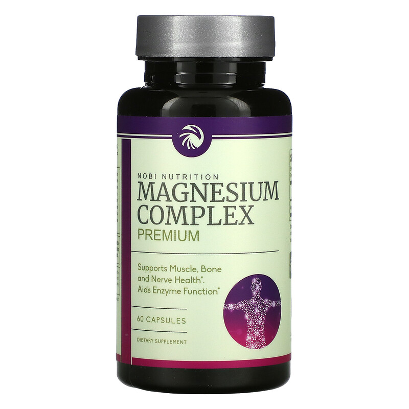Nobi Nutrition‏, Premium Magnesium Complex, 60 Capsules - متجر روزا