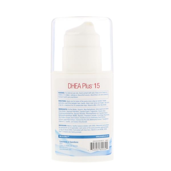 DHEA Plus 15، كريم ديهيدرو إيبي أندروستيرون طبيعي، بدون رائحة، 2 أونصة (57 جم)  من متجر روزا في فلسطين