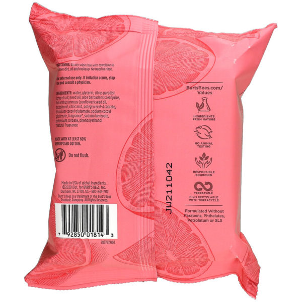 Clarifying Facial Towelettes With Pink Grapefruit